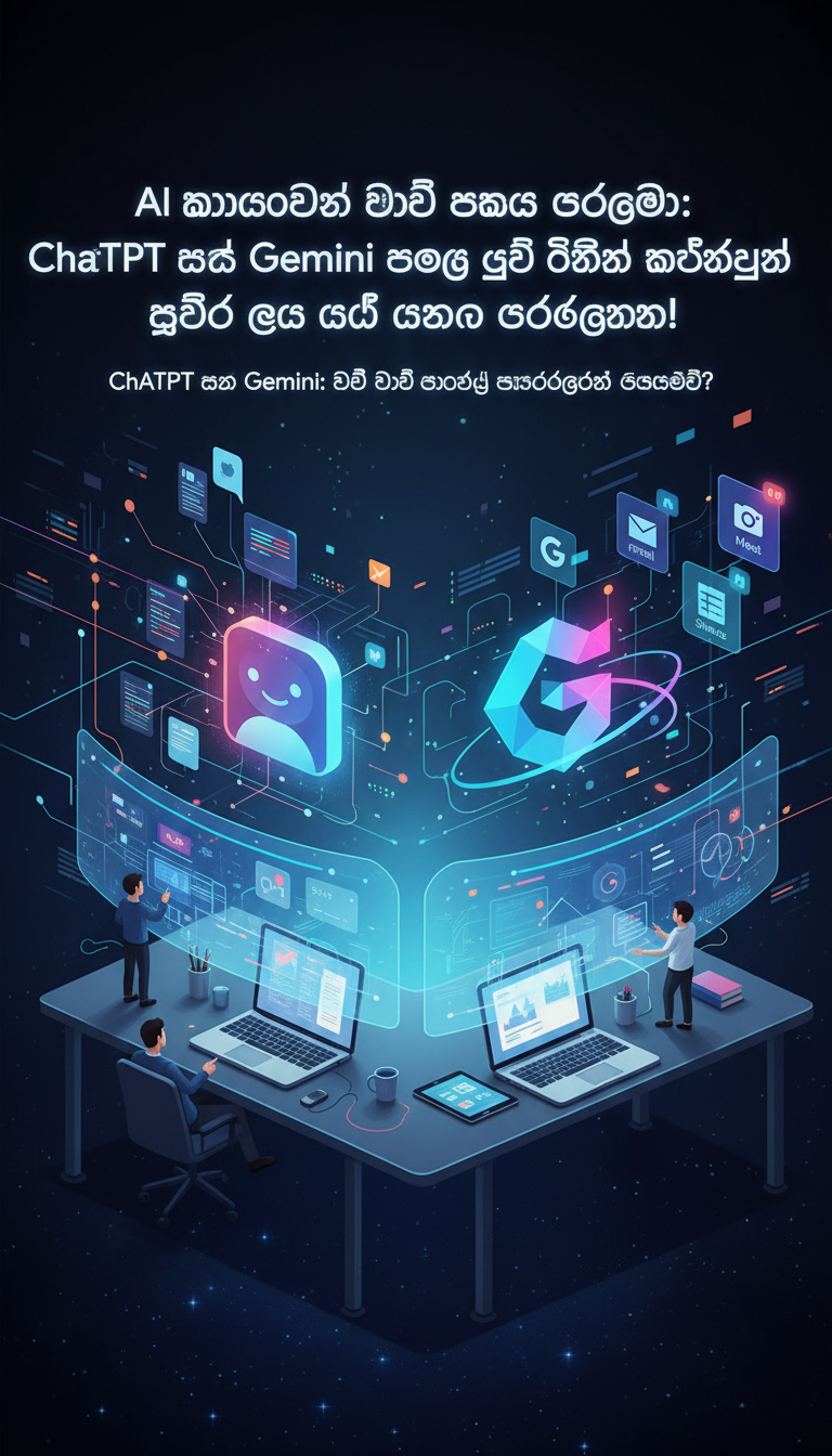 AI මායාවෙන් වැඩ පහසු කරගමු: ChatGPT සහ Gemini සමග ඔබේ දෛනික කර්තව්‍යයන් සුපිරි ලෙස සරල කරගන්න!